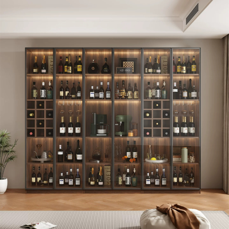 Wine & Beer Unlimited Spirits - Home Living room glass display cabinets