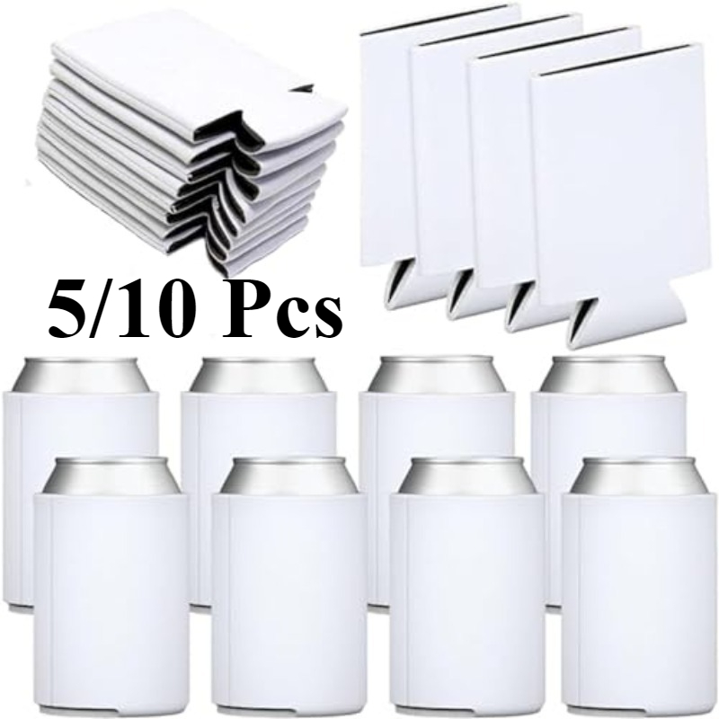 Wine Beer And Liquor - 5/10 Pcs Blank Sublimation Can Cooler
