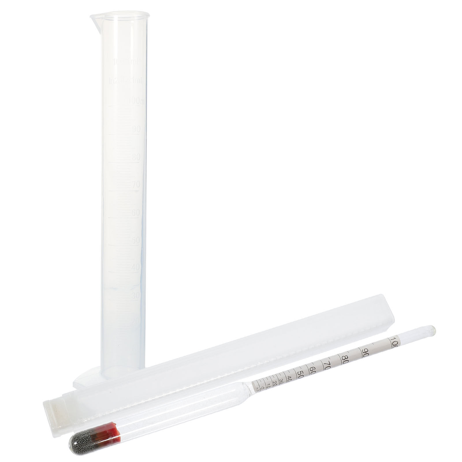 Wine Beer Making Supplies - 1Set Triple Scale Alcohol Hydrometer Lightweight