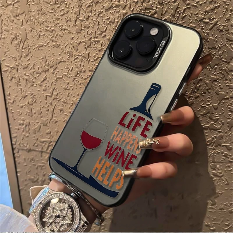 Wine & Beer Unlimited Spirits - Funny Wine Quote Phone Case for