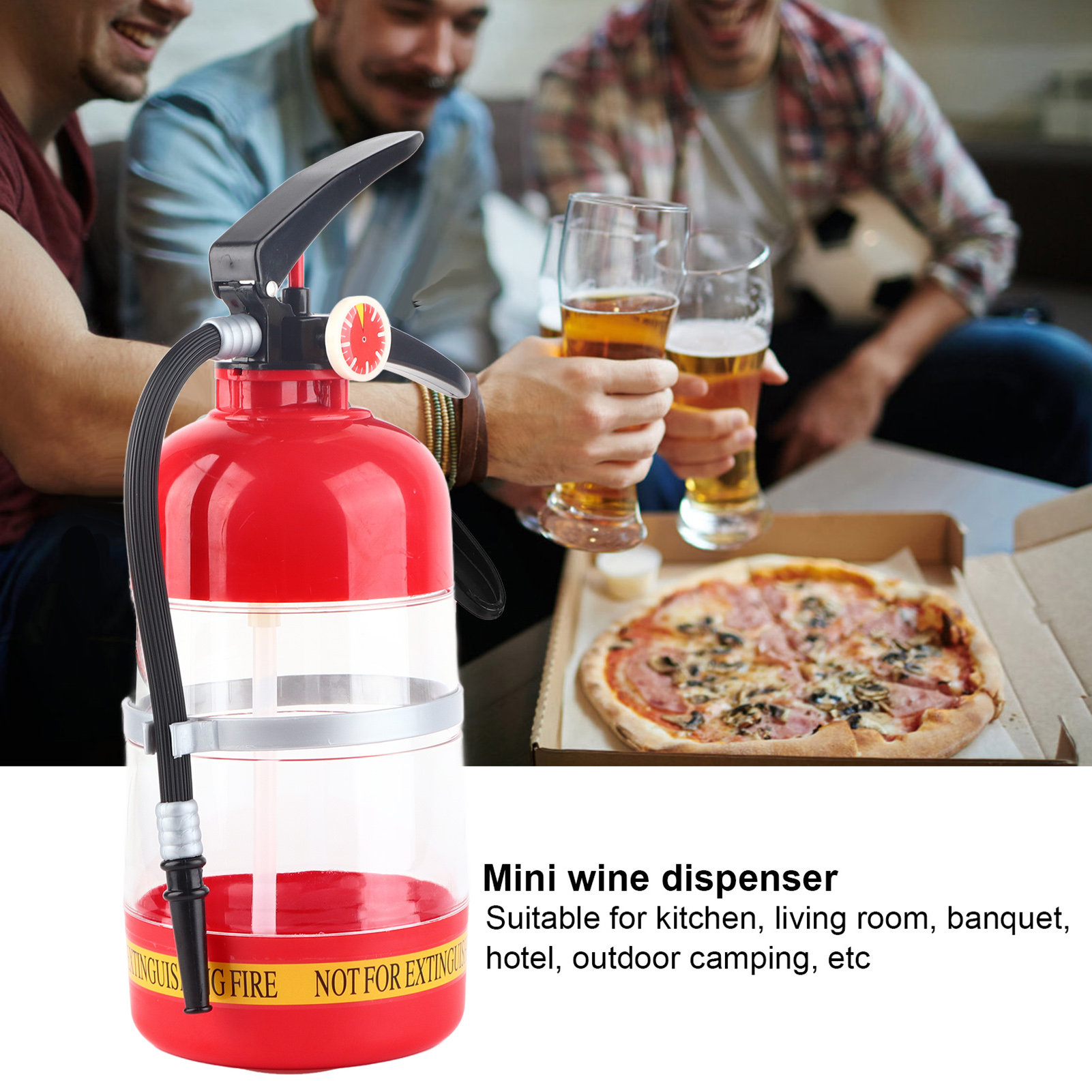 Wine Beer And Liquor - 2L Portable Wine Beer Beverage Dispenser