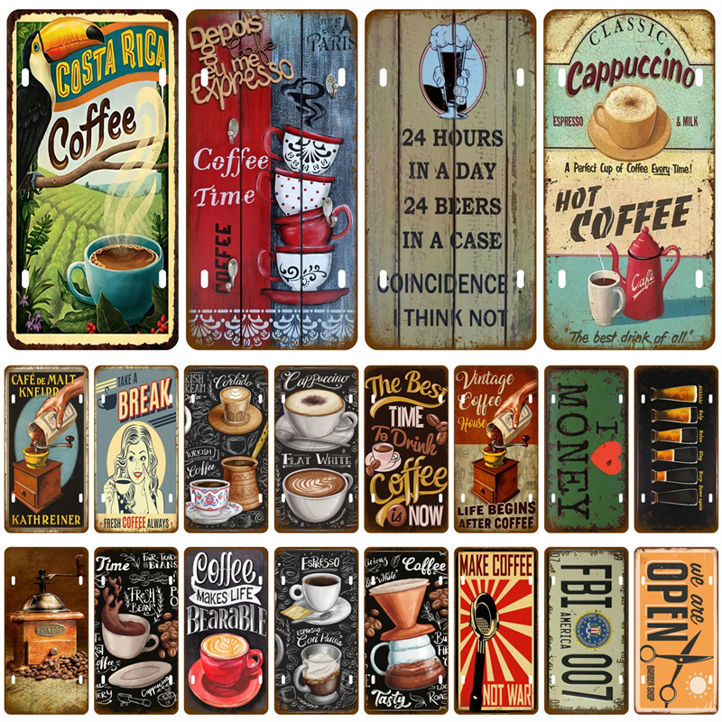 Wine Beer Pub - Tinplate Plate Alcohol Whiskey Plaques Beer