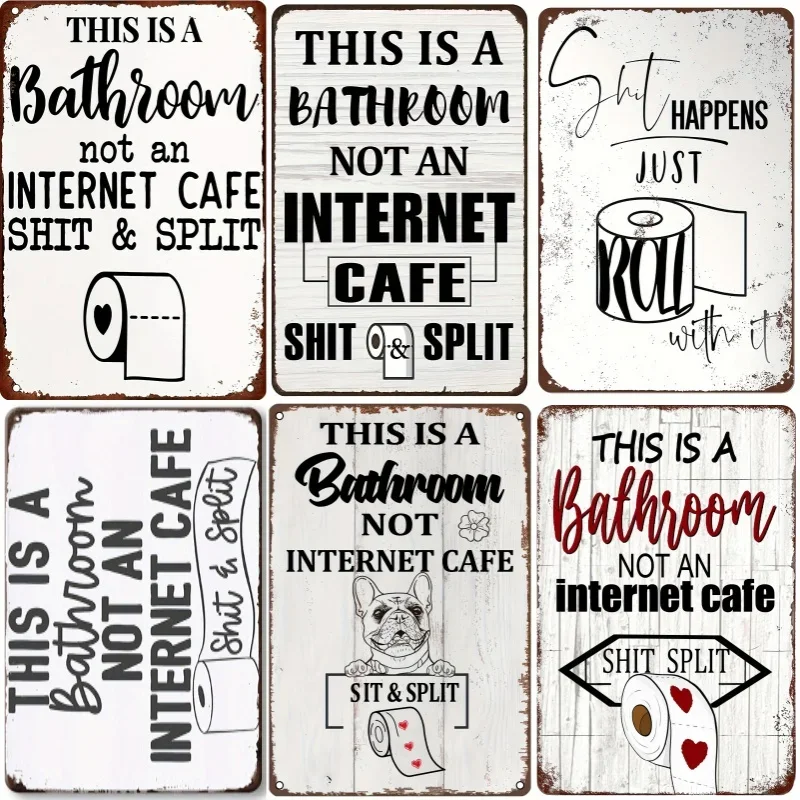 Wine Tag Label - Funny Word Bathroom Decor Waring Sign