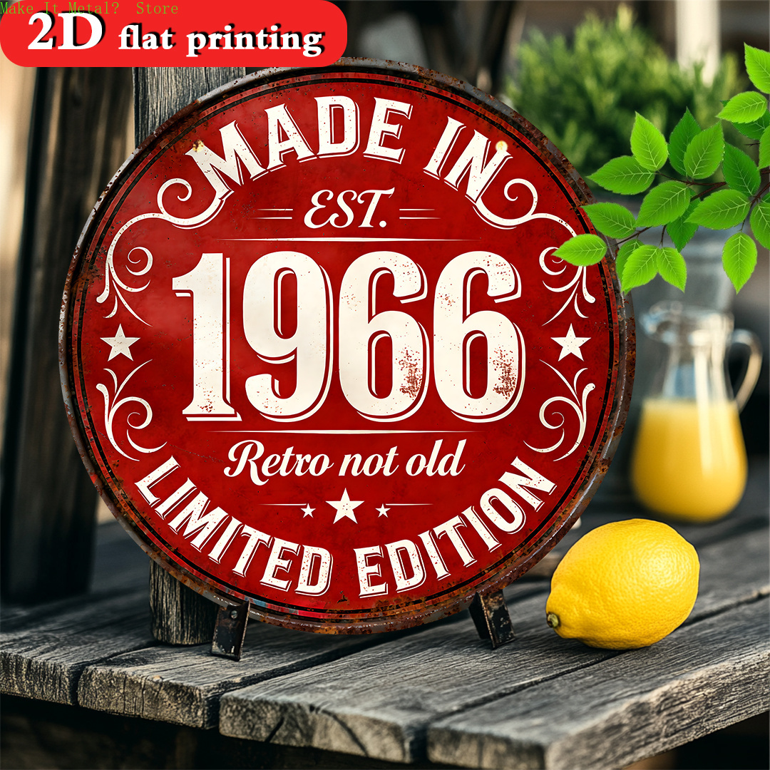 Wine Tag Label - Vintage Made in 1966 Limited Edition
