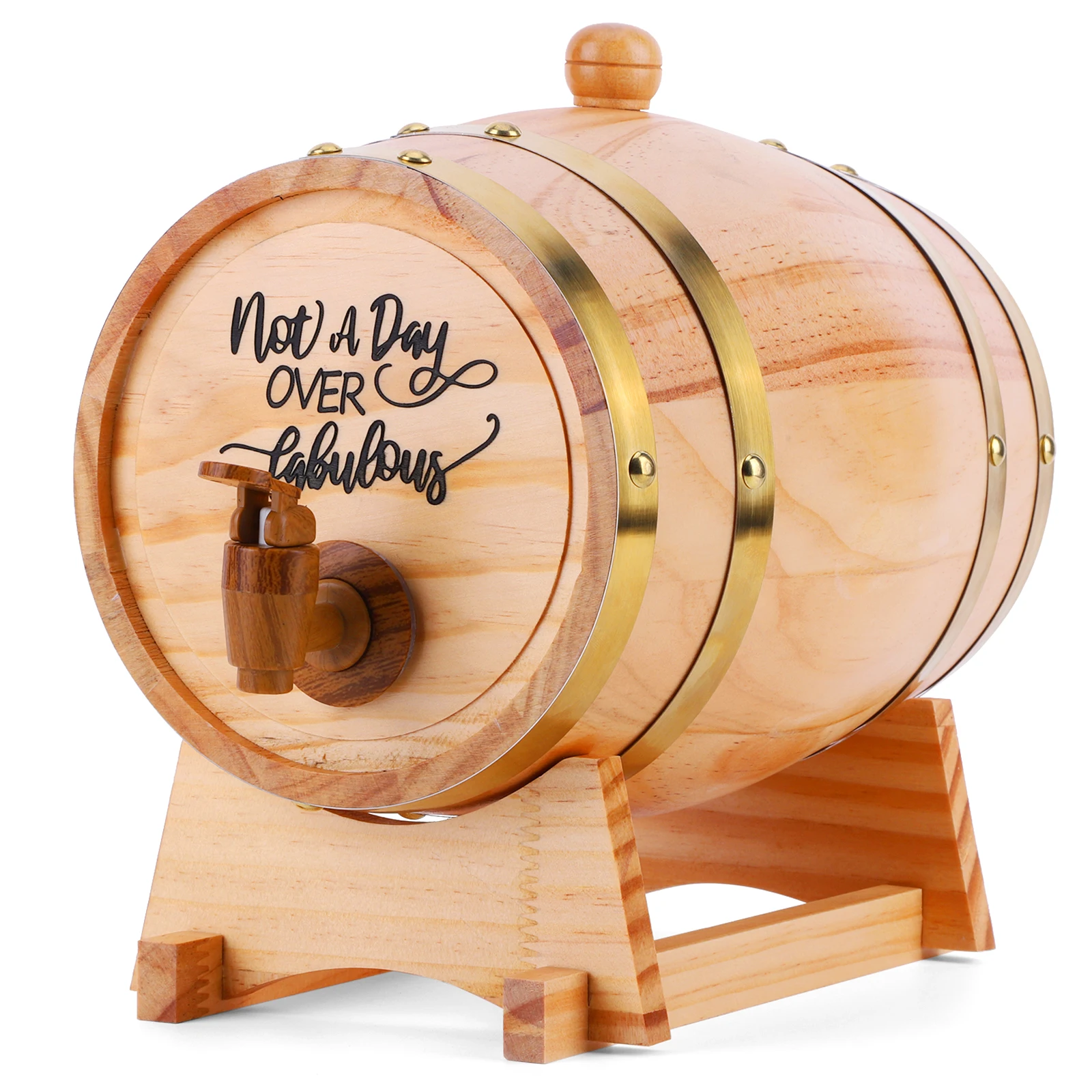 3L Wooden Whiskey Barrel with  - Wine Beer Tequila avaliação e preço