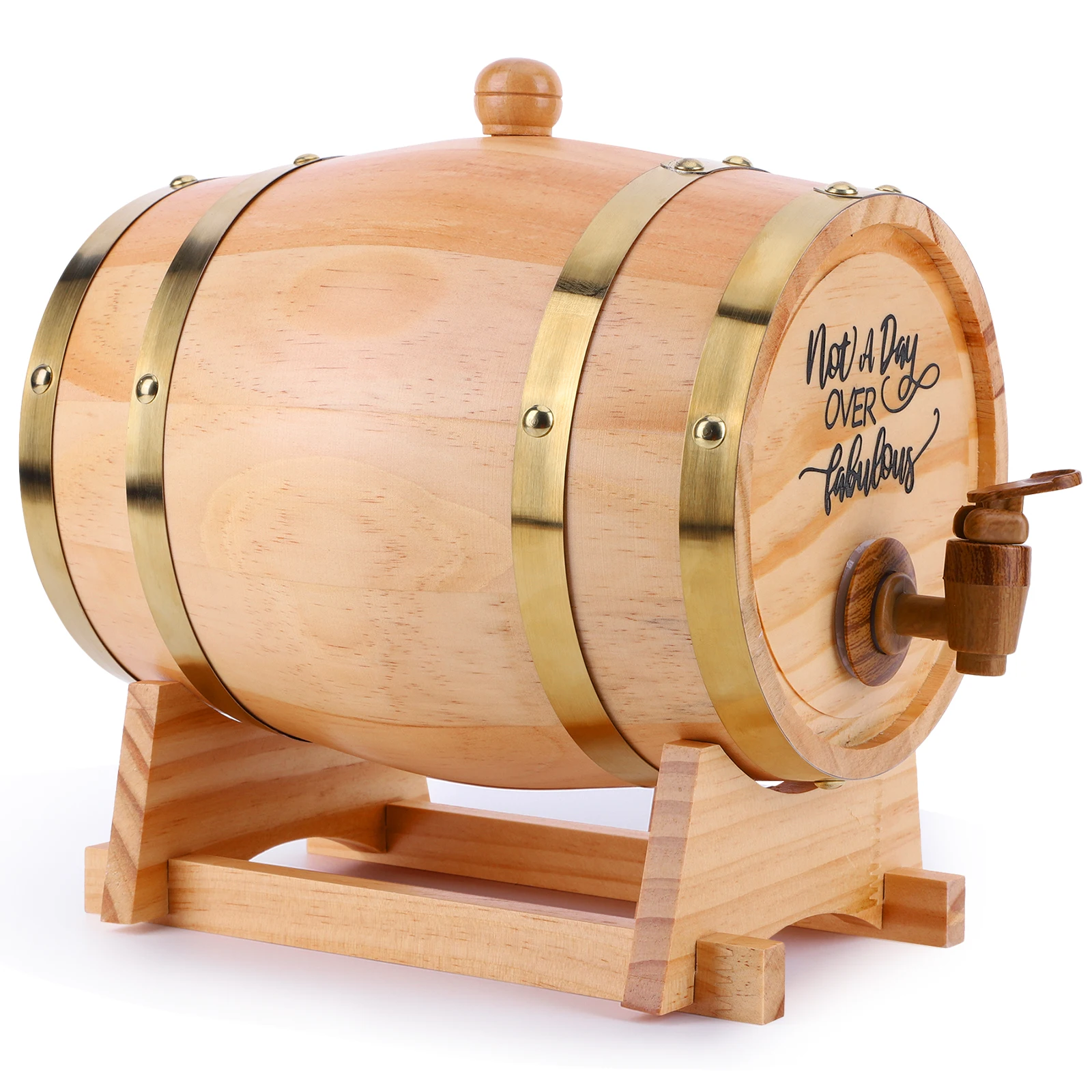 3L Wooden Whiskey Barrel with  - Wine Beer Tequila avaliação e preço