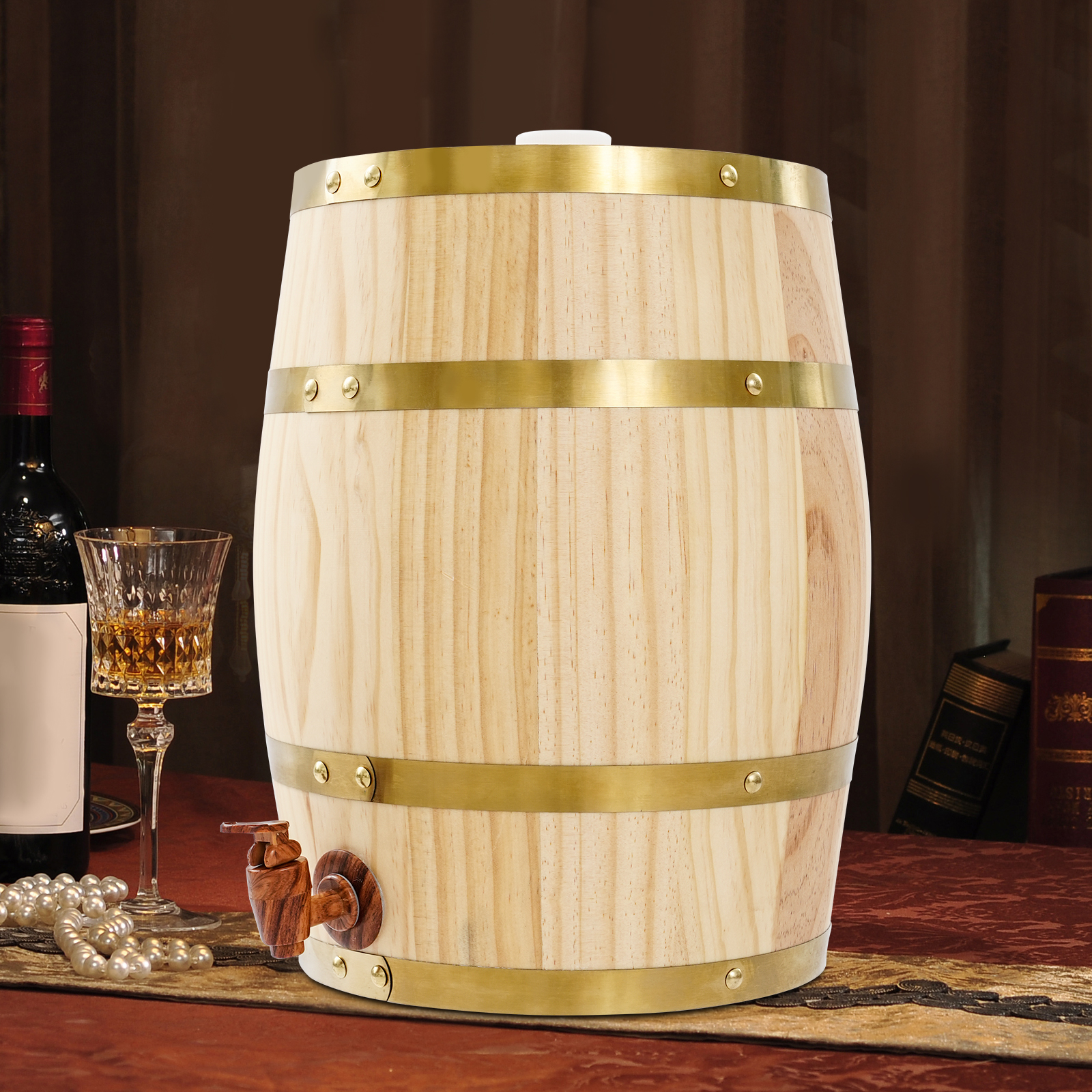 10L Vintage Wood Oak Timber Wi - Wine Beer Tequila avaliação e preço