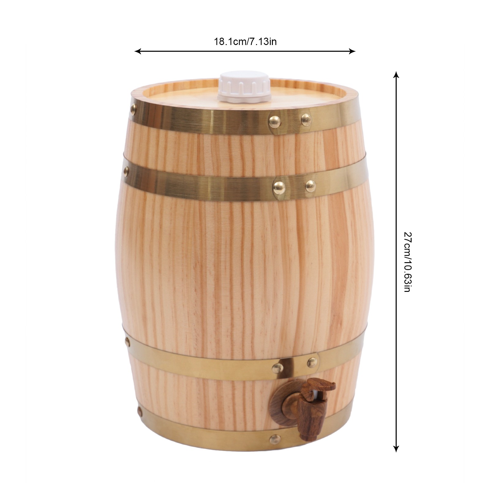 Vertical Pine Wooden Wine Barr - Wine Beer Tequila avaliação e preço