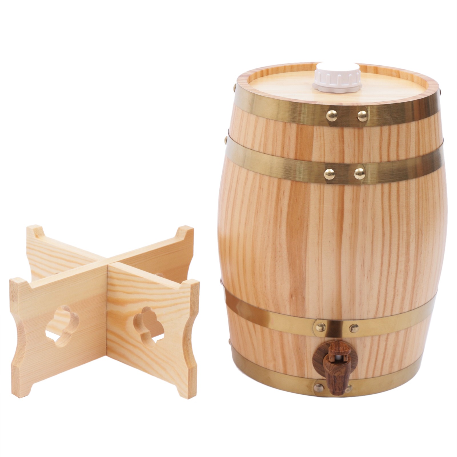 Vertical Pine Wooden Wine Barr - Wine Beer Tequila avaliação e preço