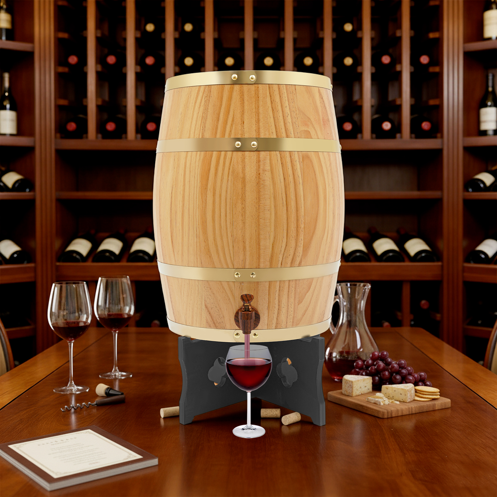 20L/5.28Gal Wood Color Wine Ba - Wine Beer Tequila avaliação e preço