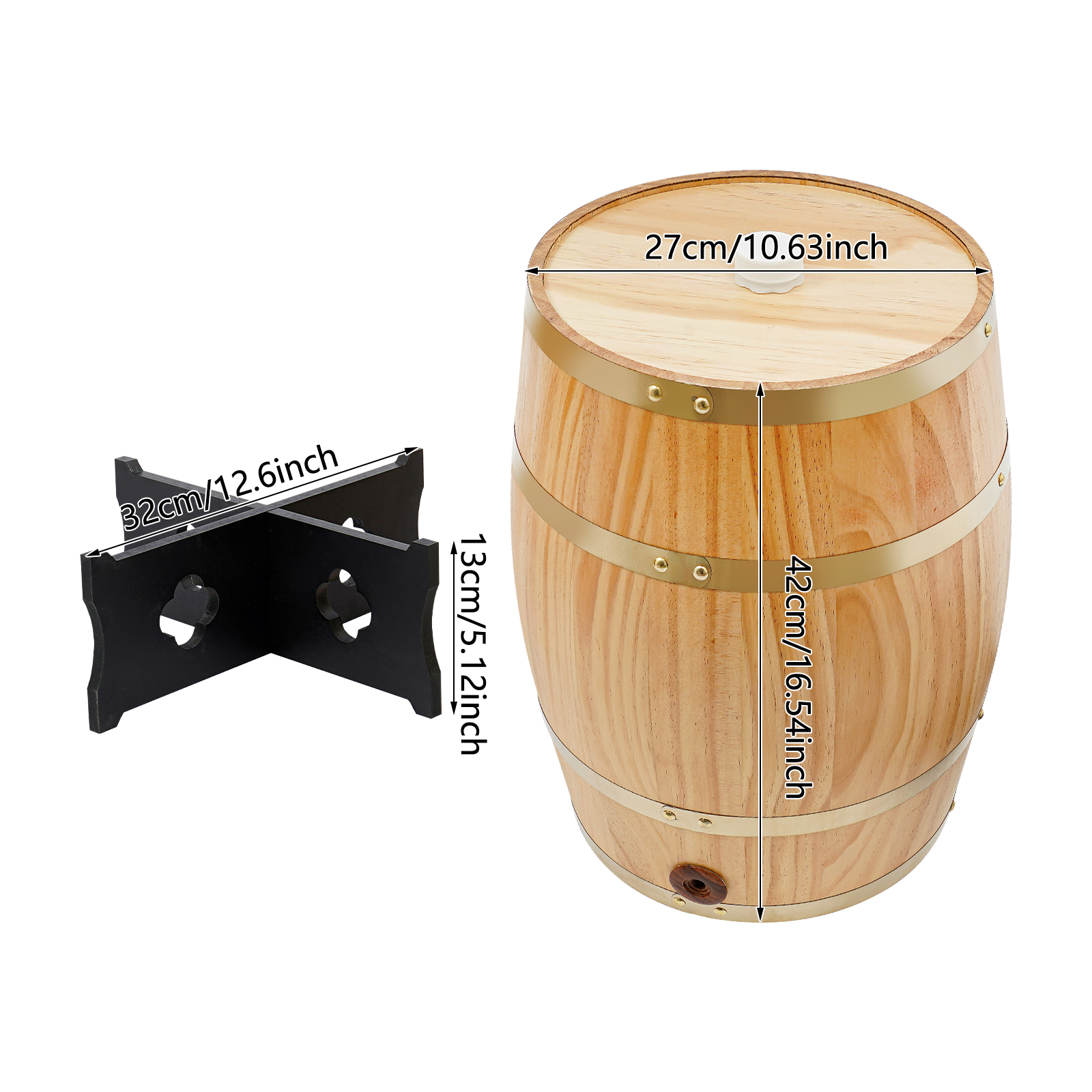 20L/5.28Gal Wood Color Wine Ba - Wine Beer Tequila avaliação e preço