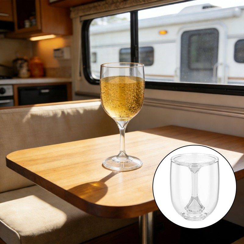 RV Portable Wine Glass Goblet  - Wine & Beer Unlimited Spirits avaliação e preço