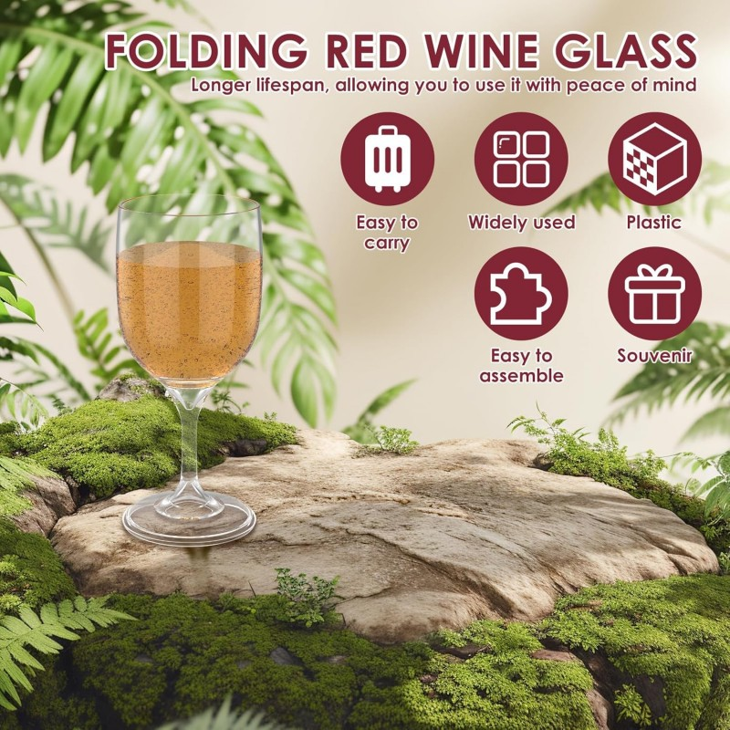 RV Portable Wine Glass Goblet  - Wine & Beer Unlimited Spirits avaliação e preço