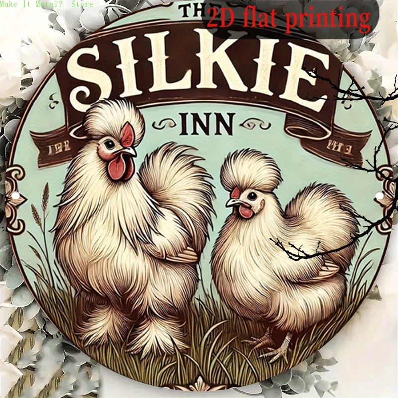 Vintage The Silkie Inn Round T - Wine Tag Label avaliação e preço