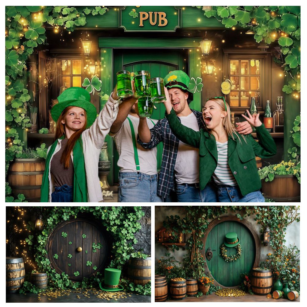 St. Patrick's Day Backdrop Ban - Wine Beer Pub avaliação e preço