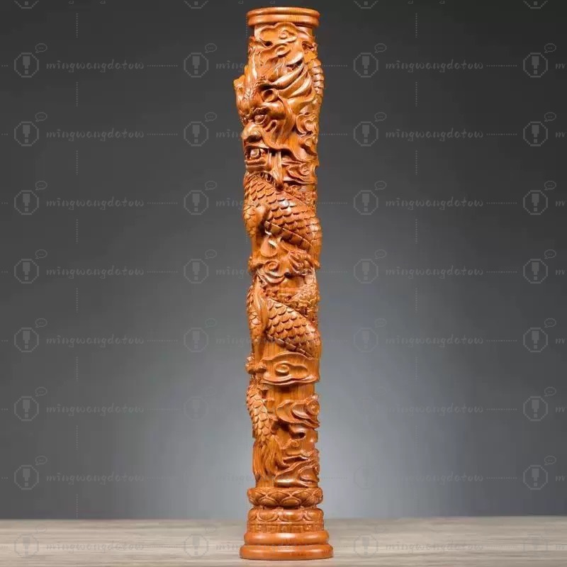 Rosewood Carved Dragon Pillar  - Wine & Beer Unlimited Spirits avaliação e preço