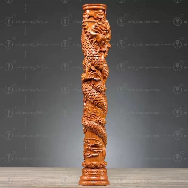Rosewood Carved Dragon Pillar  - Wine & Beer Unlimited Spirits avaliação e preço