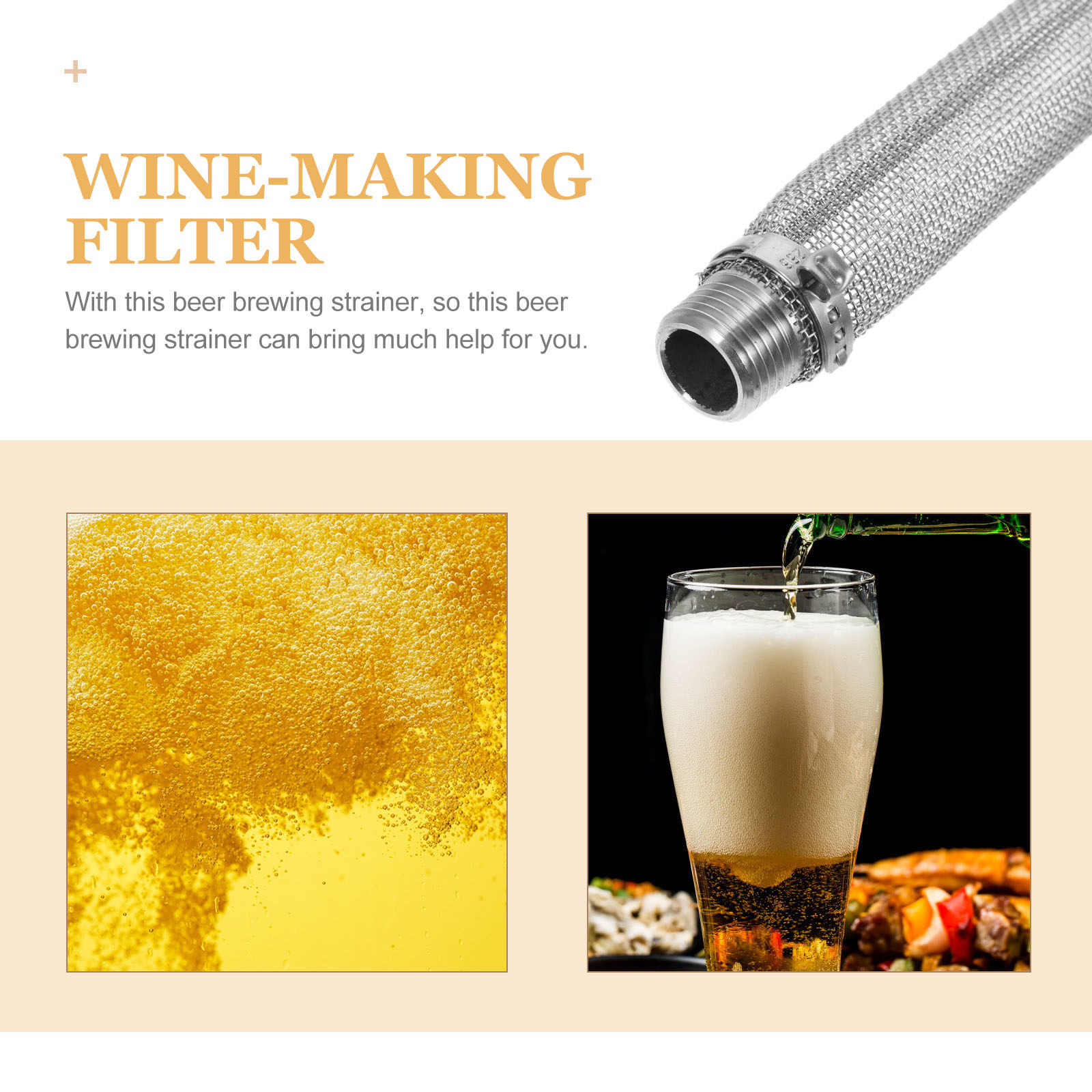 Beer Filter Tube Stainless Ste - Wine Beer Making Supplies avaliação e preço
