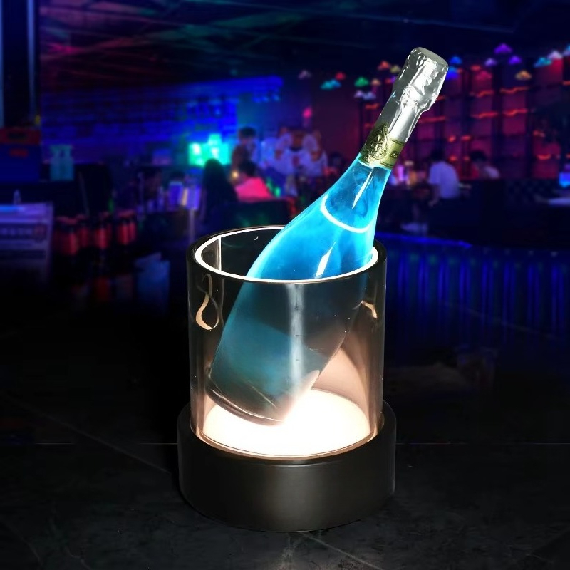 Modern Round Ice Bucket Double - Wine Beer Rack avaliação e preço