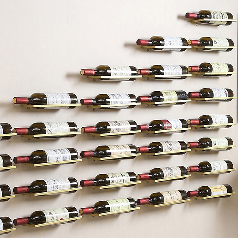 1PC Wall-Mounted Bar Wine Rack - Wine Beer Holder avaliação e preço