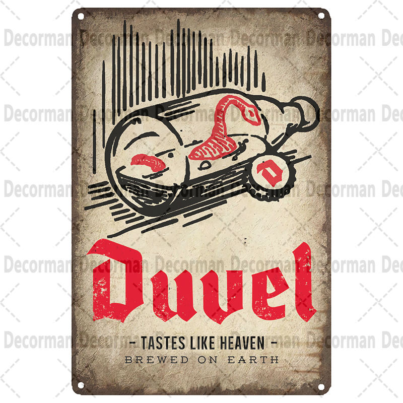[ Mike86 ] DUVAL BEER Tin sign - Wine Beer Pub avaliação e preço