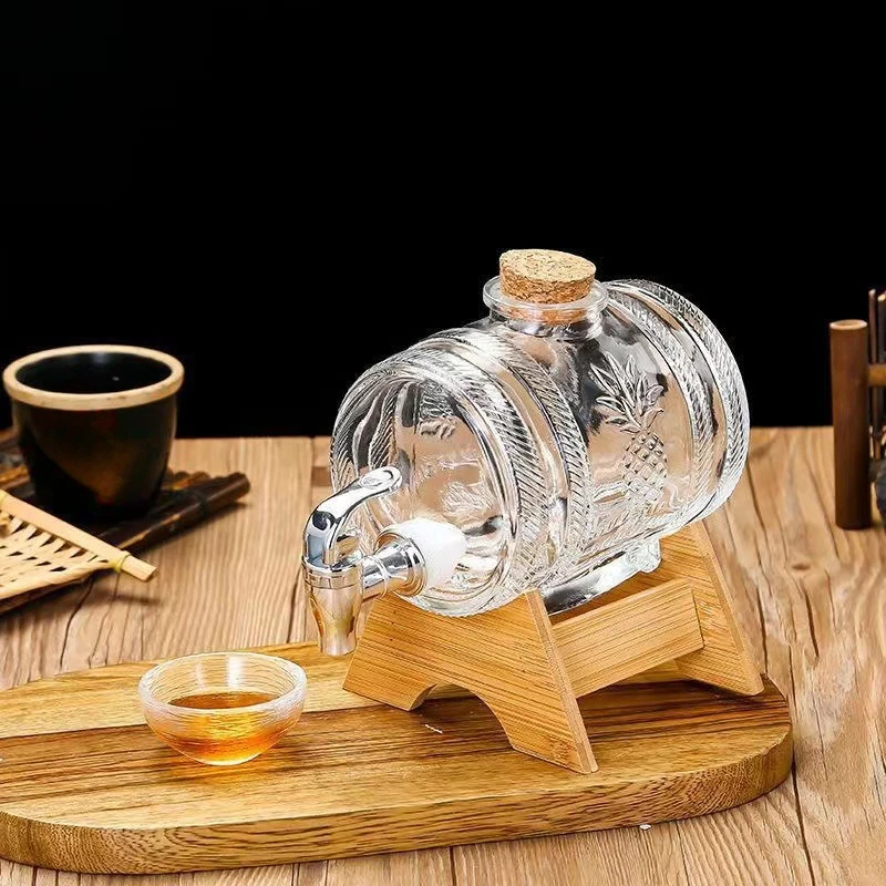 1L Beverage Barrel with Faucet - Wine Beer Rack avaliação e preço
