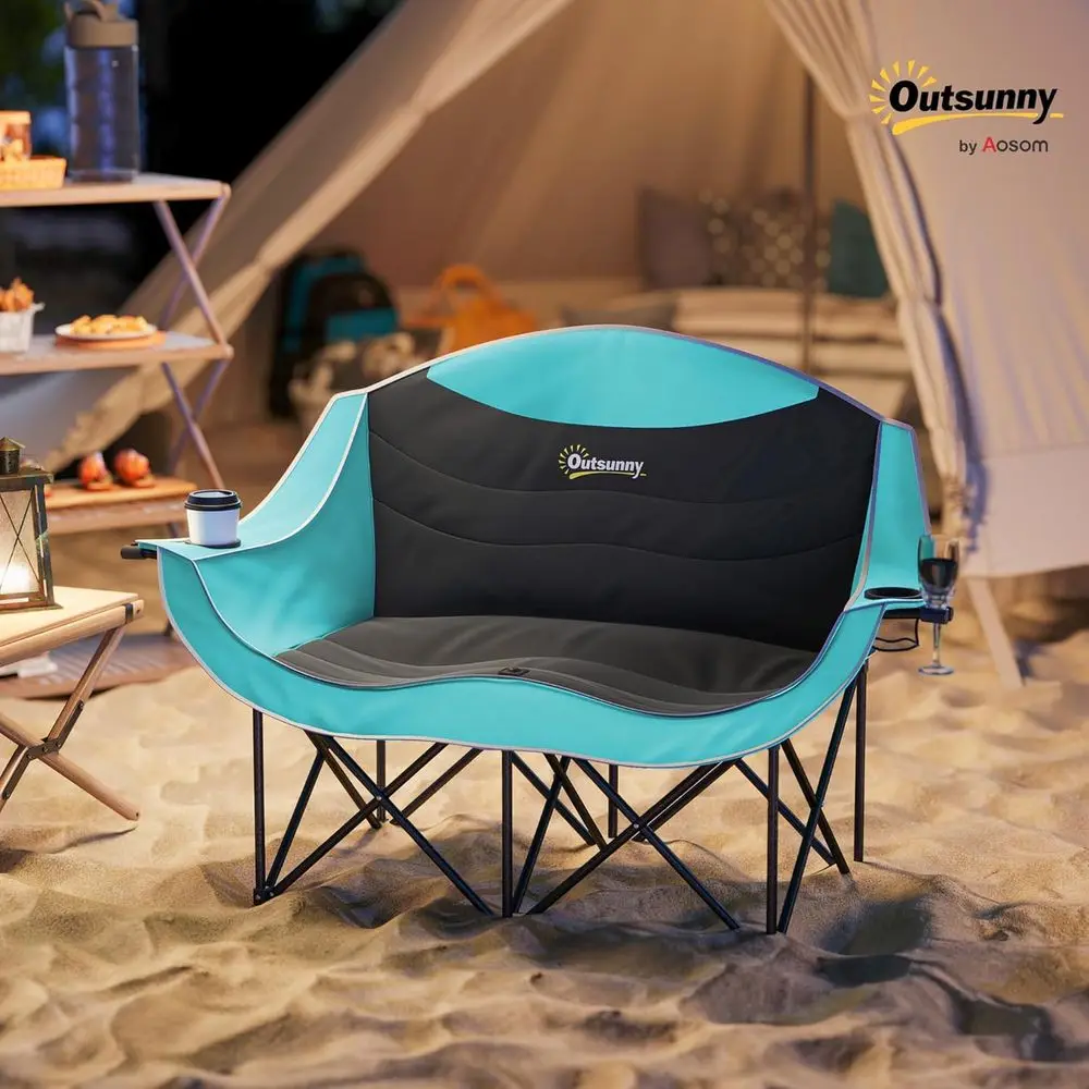 Two-Person Padded Folding Camp - Wine Bag Carry Two avaliação e preço