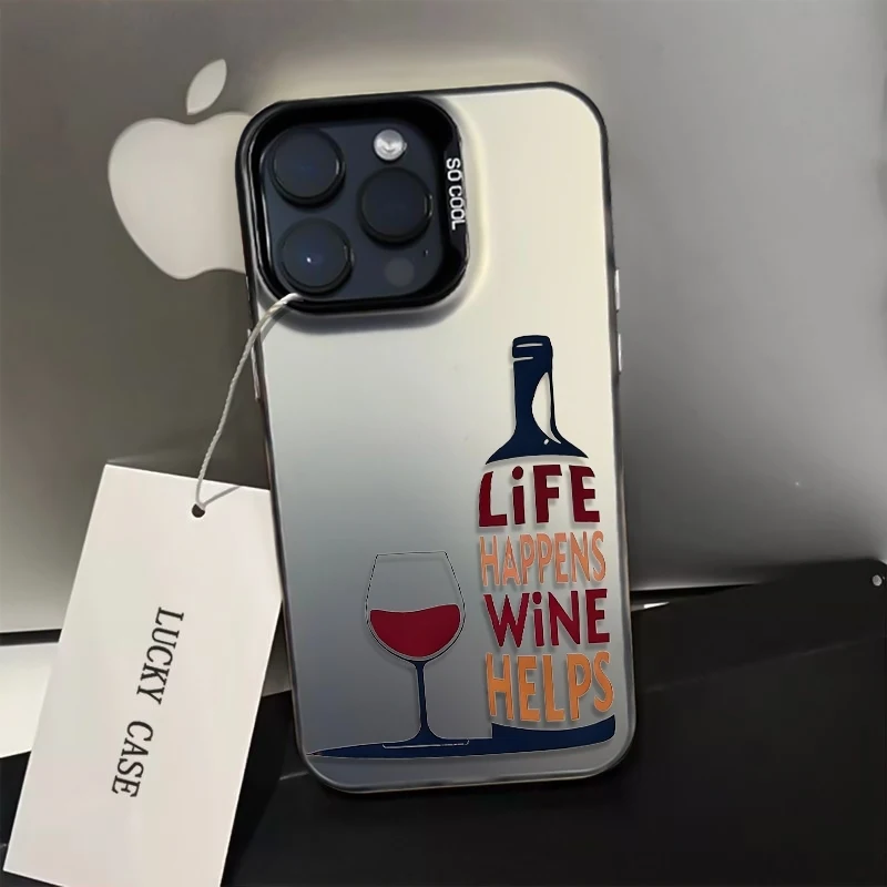 Funny Wine Quote Phone Case fo - Wine & Beer Unlimited Spirits avaliação e preço