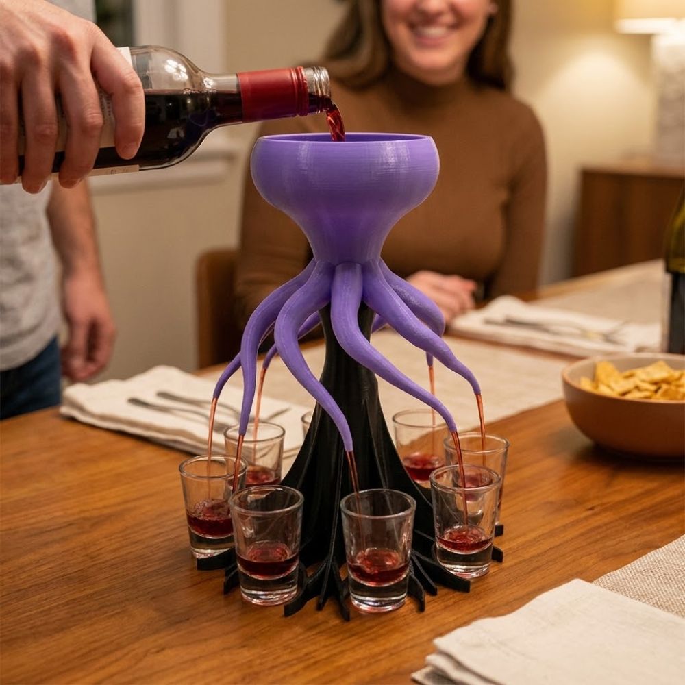 8 Holes 3D Printing Wine Distr - Wine Beer And Liquor avaliação e preço
