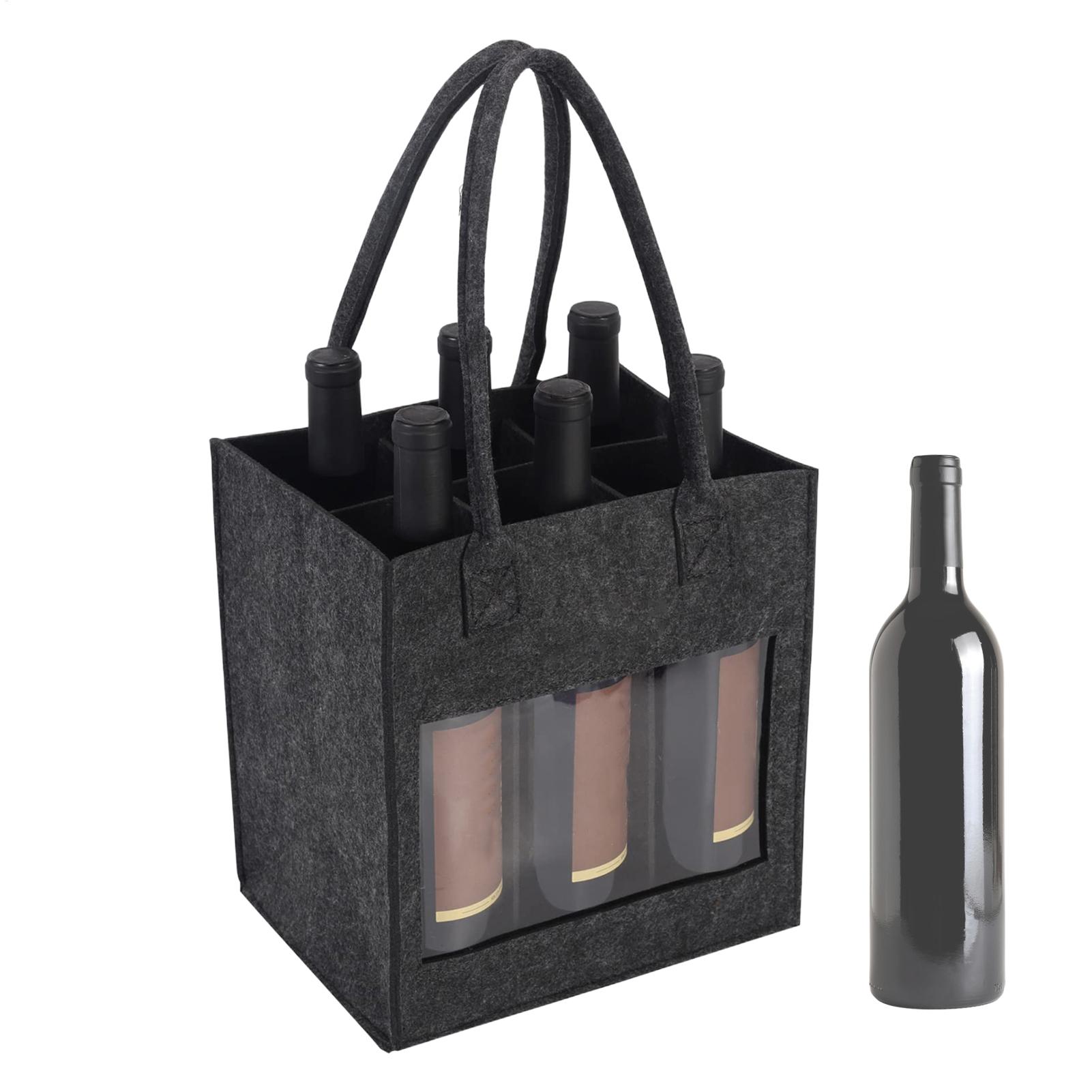 Felt Wine Tote Bag Wine Bags F - Wine Beer Holder avaliação e preço