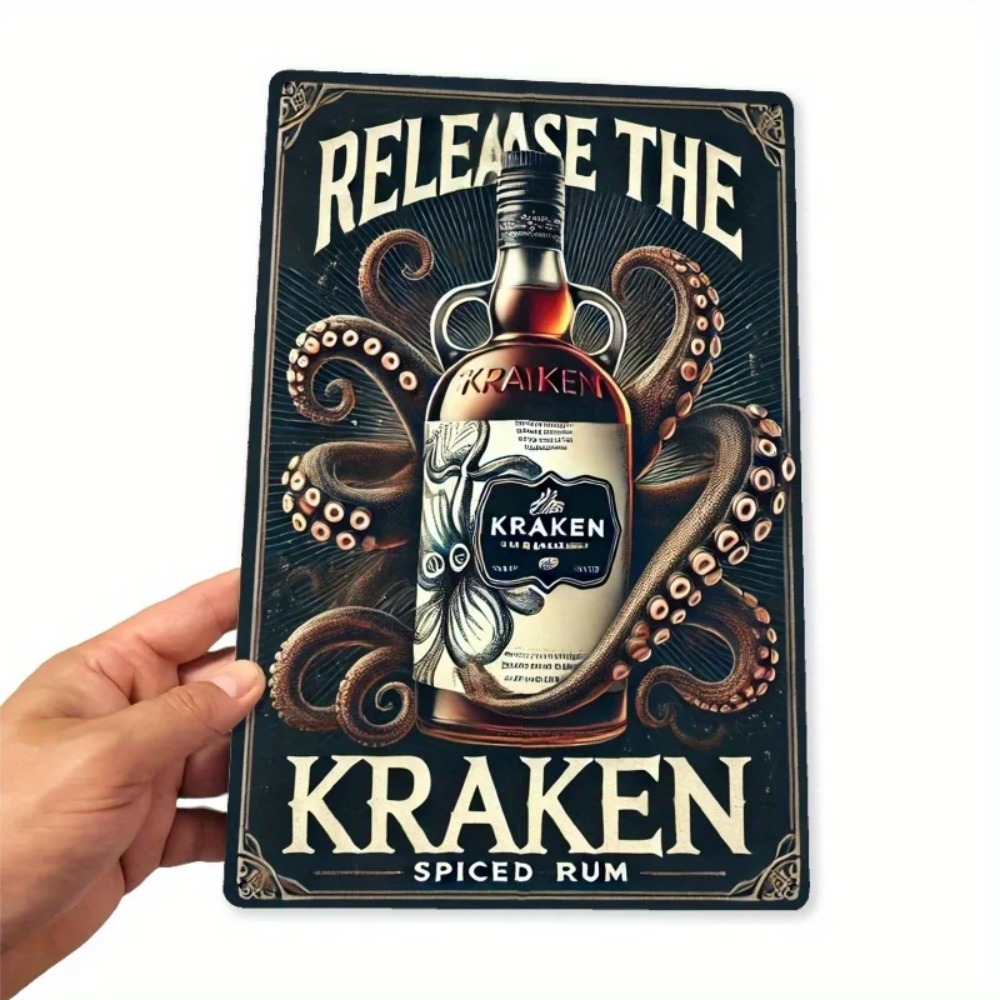 Vintage Kraken Spiced Rum Meta - Wine Tag Label avaliação e preço