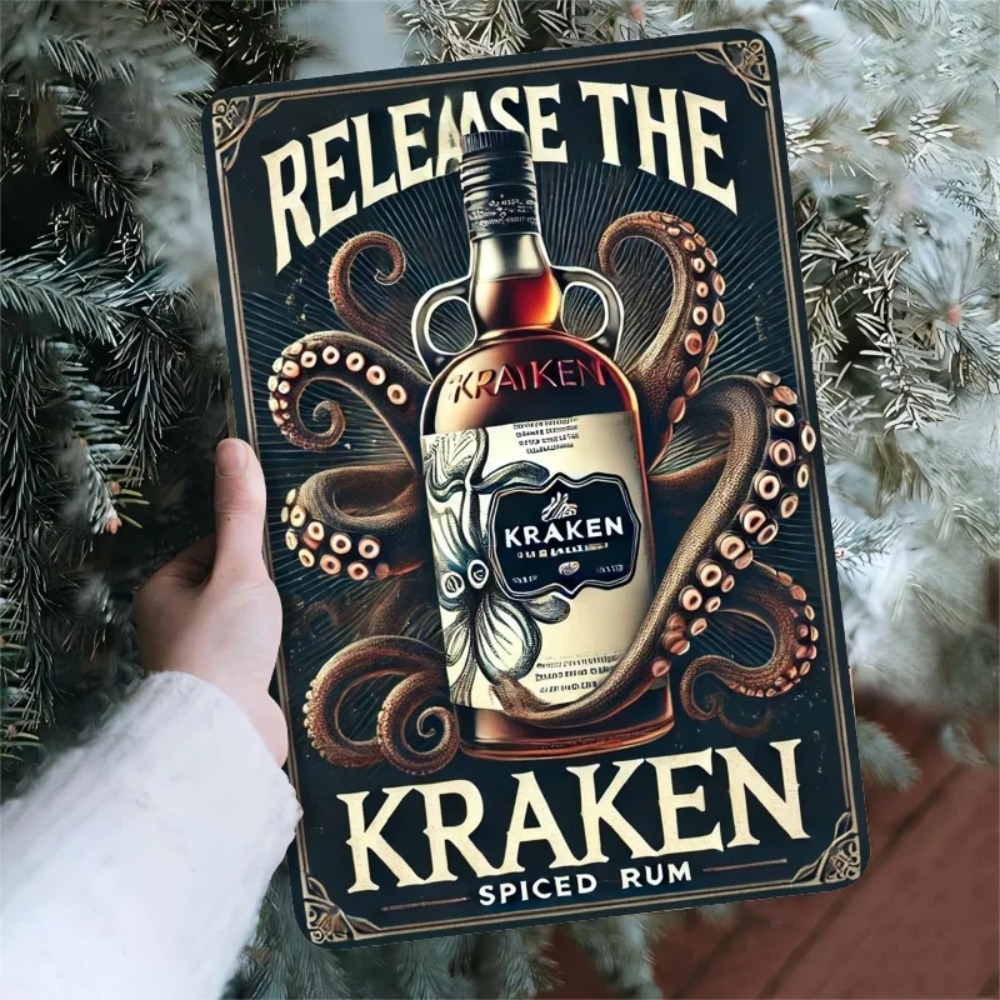 Vintage Kraken Spiced Rum Meta - Wine Tag Label avaliação e preço
