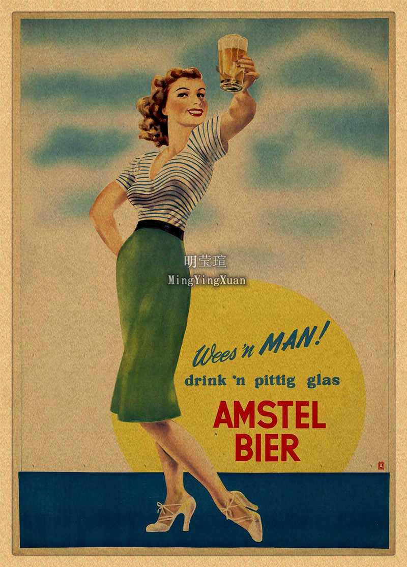 Vintage Beer Wine Drink Chart  - Wine Beer Pub avaliação e preço