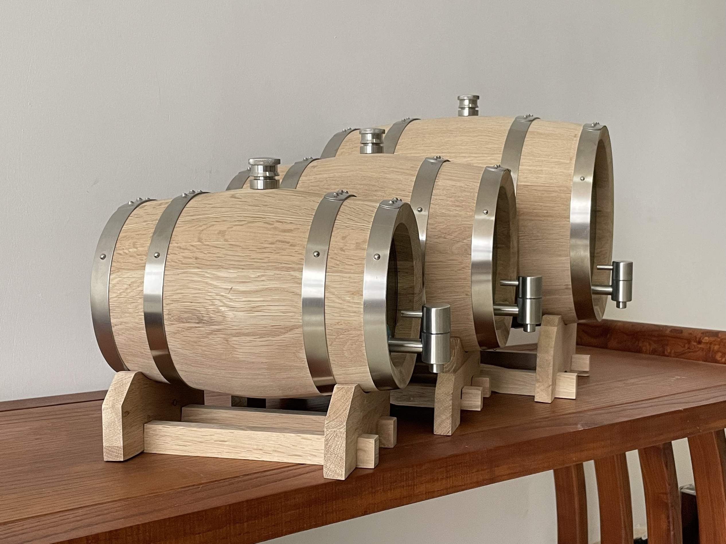 3L Double-sided Glass Wood Oak - Wine Beer Red avaliação e preço