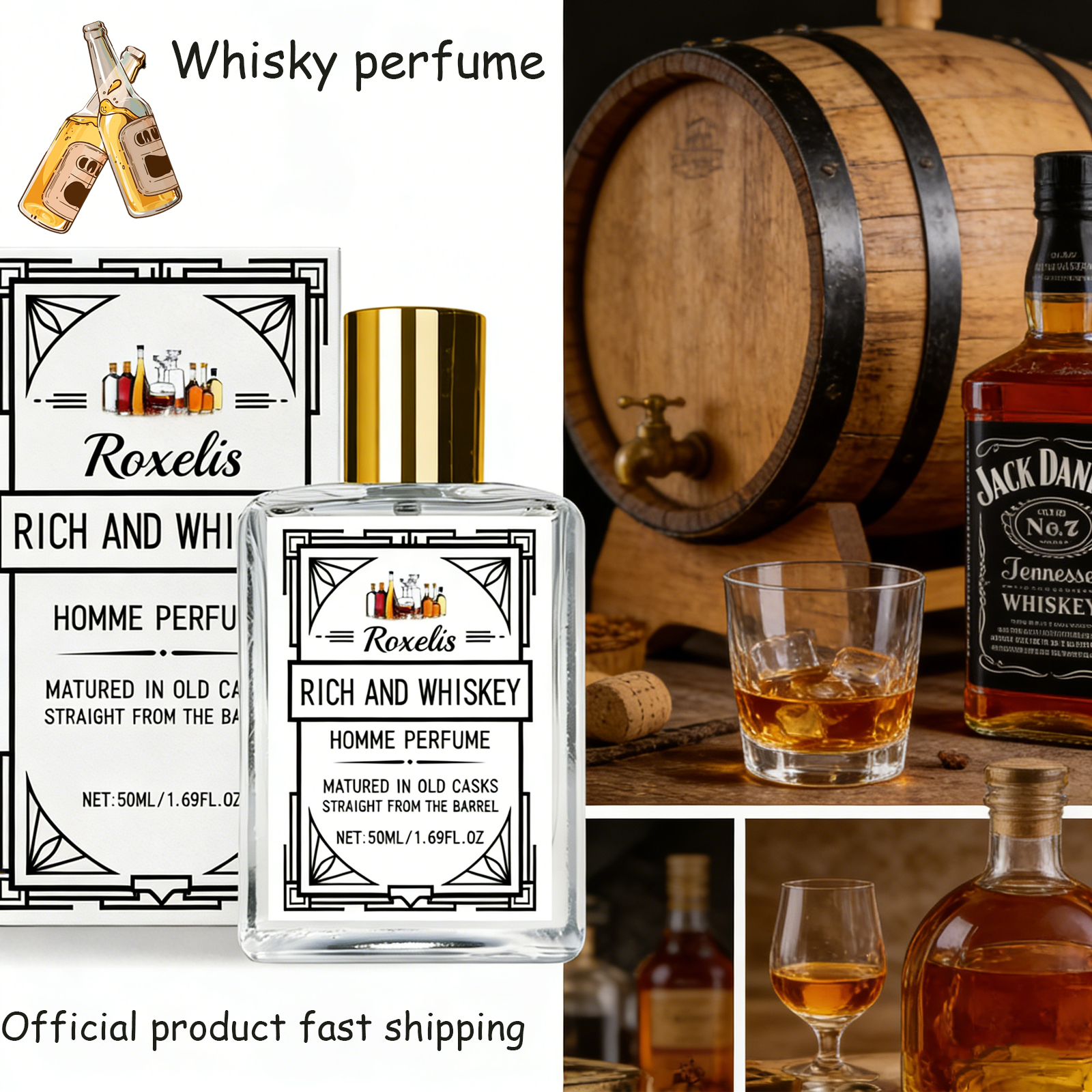 Roxelis 50ml Charm Whisky Men' - Wine&Beer Mouton avaliação e preço