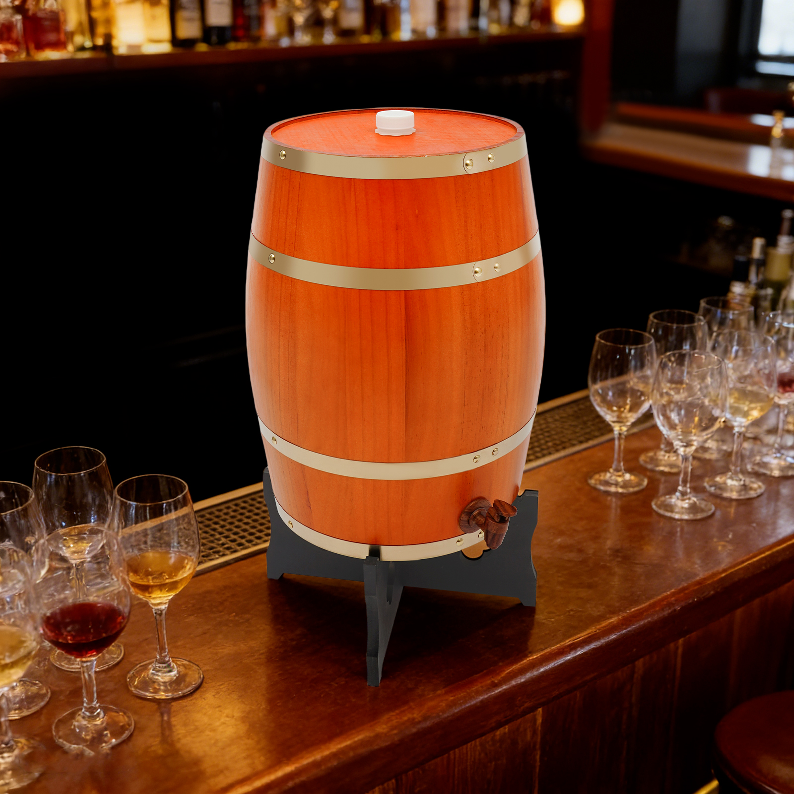 20L/5.28Gal Beige Wine Barrel, - Wine Beer Tequila avaliação e preço